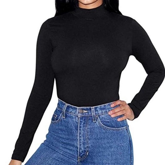 American Apparel Mock Neck - Picture 1 of 4